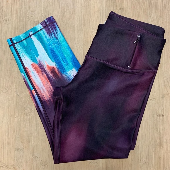 CALIA by Carrie Underwood Pants - CALIA CARRIE UNDERWOOD Plum Wine Capri Sport Pants